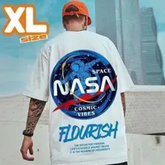 大人気　オーバーサイズ　tシャツ　ビッグシルエット　半袖　メンズ　白　XL　韓国