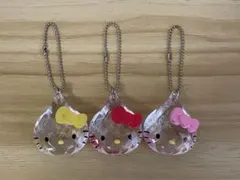 ハローキティ エビアン　キーホルダー 3個セット