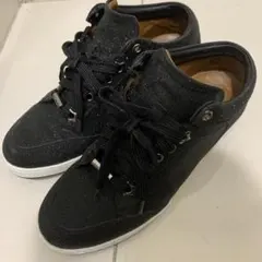 jimmy choo 黒　メタリック　スニーカー