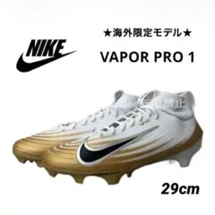 ナイキ 29 ヴェイパー プロ 미식축구 스파이크 신발 클리트 화이트 골드