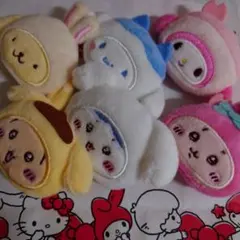 ちいかわ サンリオ ヘアクリップ うさぎ ハチワレ 古本屋 プリン　マイメロ