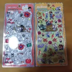 正規品 ベイマックス ズートピア プチドロップステッカー 2枚セット ディズニーのサムネイル
