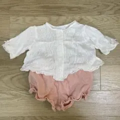 bebe カーディガンとパンツのセット　70〜80サイズの小さめ