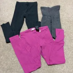 キッズスパッツ 3点セット (ピンク・グレー・黒)