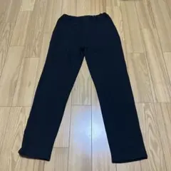 新品☆コムサイズム　黒　洗えるポンチ ロングパンツ150㎝