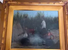 山　茂作　　浮島の営み　1987年　F8号