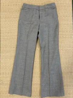 グレー フレアパンツ ウール混紡 ラフ　la.f