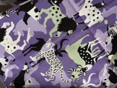 ホラグチカヨ　廃盤生地アニマル柄　50㎝