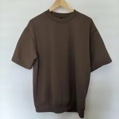 無印ＵＶカット乾きやすいワッフルクルーネック半袖Ｔシャツブラウン