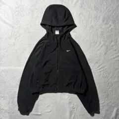 【Y8420】.NIKE パーカー　フーディー　サイズL ブラック