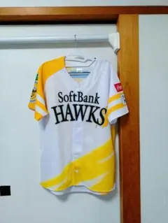 SoftBank Hawks ユニフォーム ホワイト/イエロー/Lサイズ