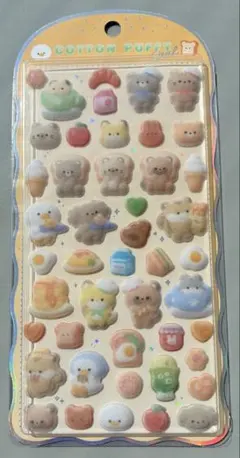 【国内正規品　早い者勝ち】コットンパフィーシール　アニマル　クラックス