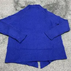 Piacere リブ編み　ハイネックセーター