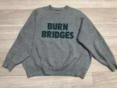 BURN BRIDGES グレー 長袖セーター