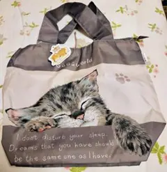 ☆新品、未使用！ GuGuWorld 猫柄 エコバッグ