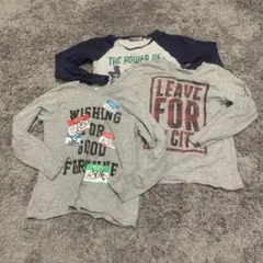 120サイズ 長袖カットソー 3枚セット