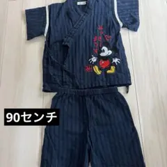 ミッキーマウス 甚平 90cm ネイビー