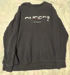 GUESS スウェット ブラック ロゴ刺繍のサムネイル