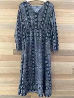 URBAN RESEARCH Sonny Labelエスニック柄ロングワンピース