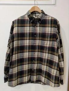 A.P.C. チェックネルシャツ リネン混 長袖 S 紺黄 - メルカリ