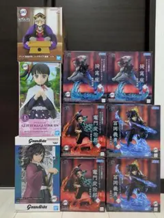 鬼滅の刃フィギュア 9点セット 童磨 栗花落カナヲ 猗窩座 竈門炭治郎 冨岡義勇