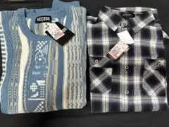 KinKi Kids しまむら 25円CM ニット チェックシャツ セットのサムネイル