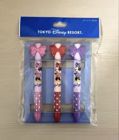 ディズニー　ミニー　リボン　ボールペン