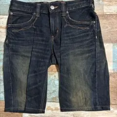 EDWIN デニムショートパンツ ダークブルー