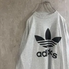 USA製　古着　アディダス　トレフォイルロゴ　ロンT　メンズ