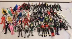 仮面ライダー スーパー戦隊 ソフビ 大量セットのサムネイル