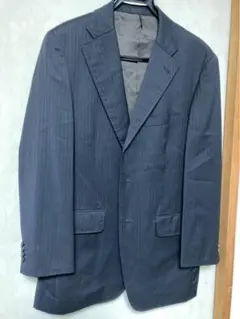 ポールスミス ネイビーストライプ テーラードジャケット 高級ウール使用