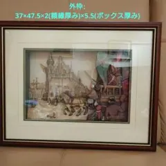 ドイツ伝統工芸 額装 錫飾り ヴィルヘルム・シュヴァイツァー童話