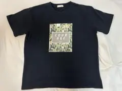 Real Wash Tシャツ COURAGE ロゴ アニマル柄