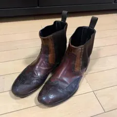 OFFICINE CREATIVE サイドゴアブーツ ウィングチップ 24.5