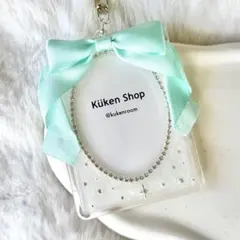 【r-6153】トレカキーホルダー カードケース 硬質 レジン デコ