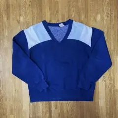 70s ビンテージ Vネック スウェット 古着