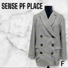 【SENSE OF PLACE】 F チェック柄 テーラードジャケット