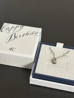 4C シルバーネックレス ドロップ型