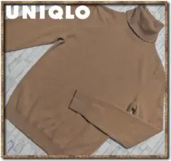 ハ*コ様 ユニクロ　カシミヤ100%タートルニット　薄茶