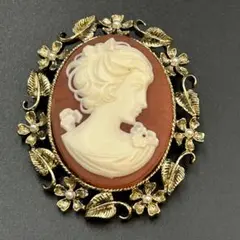 美品】WEDGWOOD ウェッジウッド ジャスパー カメオ ブローチ z6