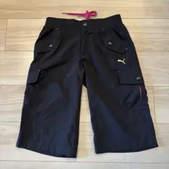 プーマ ハーフパンツ カーゴ レディース トレーニング Sサイズ ブラック