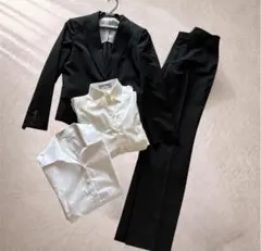 AOKI LES MUES スーツ/シャツ4点セット M 黒 パンツスーツ 美品のサムネイル