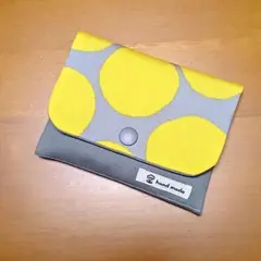 ハンドメイド　ポケットティッシュケース ＊内ポケット　プラスチックホック付き＊