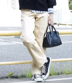 イーザッカマニアス 裏フリースぬくぬくパンツ ルーズフィット 裏起毛パンツ