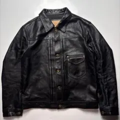 1st type horse leather tracker jacket L