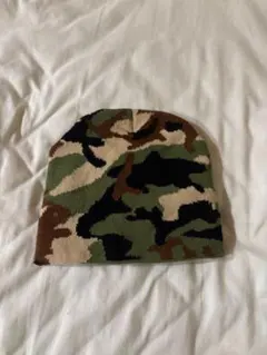 カモフラージュニット帽