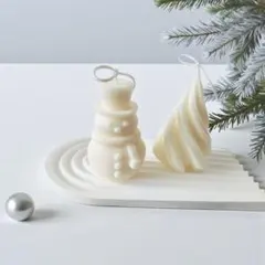 ソイキャンドル　アロマ　インテリア　韓国キャンドル　ツリー　雪だるま