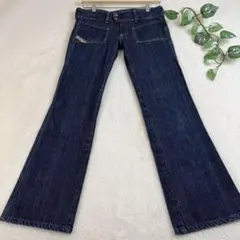 Y2K ディーゼル DIESEL フレアデニムパンツ ローライズ イタリア製 S