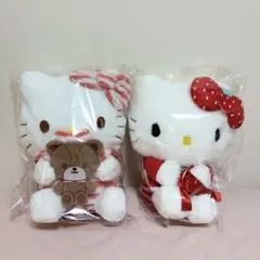 ハローキティ　BIGぬいぐるみ　2個セット＋アクリルチャーム付き