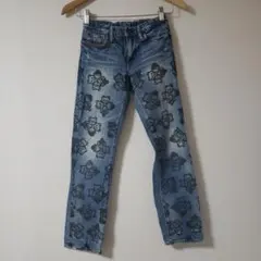 ヒスミニクマプリント総柄デニムパンツ 140cmのサムネイル